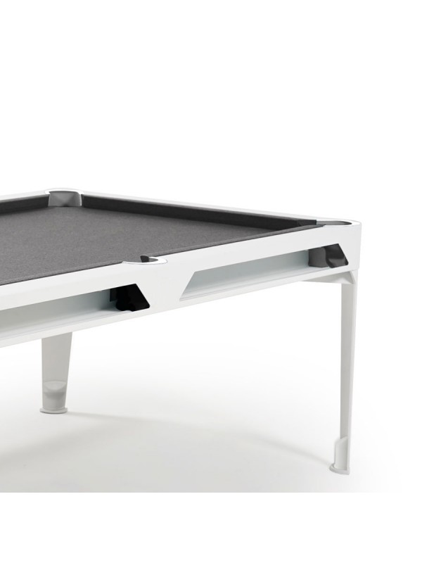 Cornilleau Hyphen biljard miza – bela z light grey podlogo